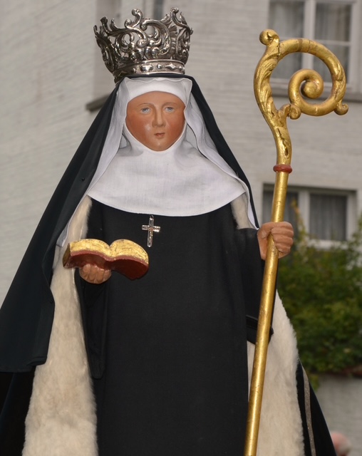Statue de sainte Wivine à l'église St-Etenne de Ohain (Lasne)